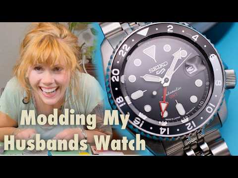 A Seiko 5 GMT Mod For My Husband!