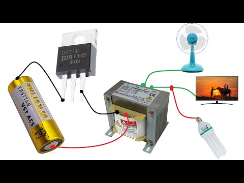 How To Make Simple Inverter 12v To 220v IRFZ44N, No IC