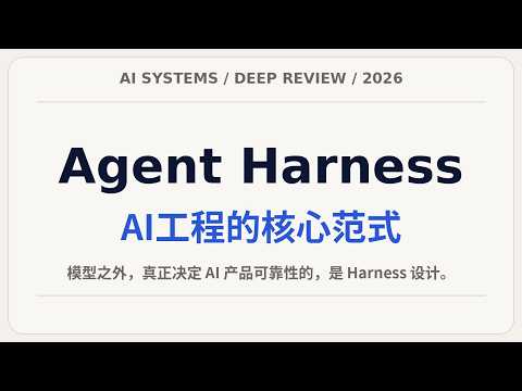 Even with powerful models, why do agents still frequently fail? This article explains Harness Eng...
