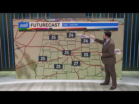 Cold with snow showers throughout central Indiana