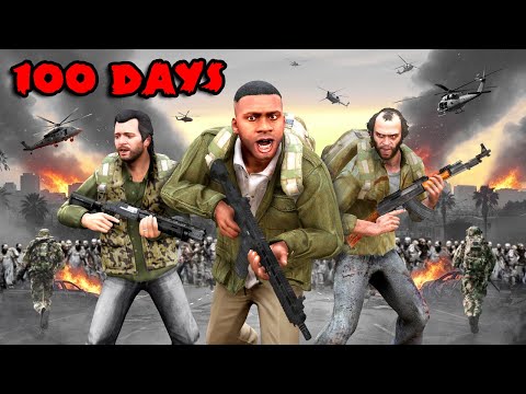 I Spent 100 DAYS in a ZOMBIE Apocalypse! (GTA 5 - Part 1)