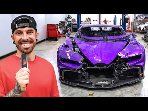 ATTEMPTING TO START THE WRECKED BUGATTI CHIRON PUR SPORT