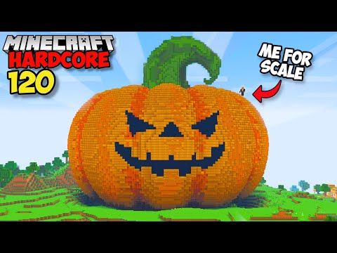 I Built The WORLDS BIGGEST PUMPKIN in Minecraft Hardcore