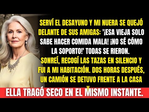 Mi nuera gritó: “¡Esa vieja solo sabe hacer comida mala!”… Dos horas después no creyó lo que hice.