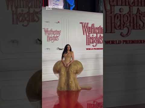 Charli xcx Shines in Gold at Wuthering Heights Movie World Premiere
