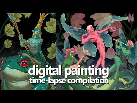 Digital Painting Time-Lapse Compilation | Part 2