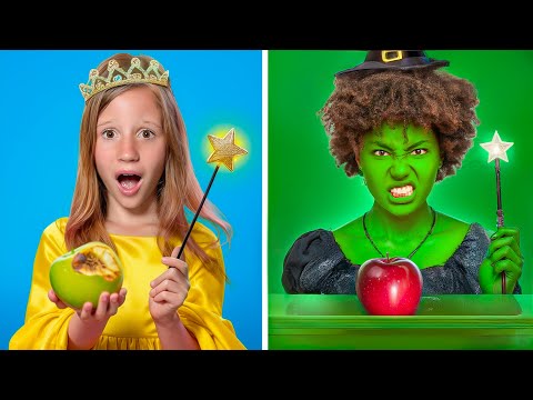 Nastya and the two witches at the magic school