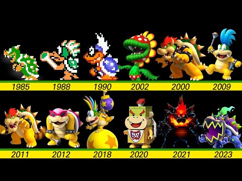 Evolution of first bosses in super mario nintendo games and LEGO