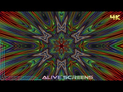 Psychedelic Flower VJ Loop Mesmerizing Background Effect 4K UHD Trippy Visuals