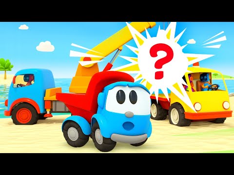 Грузовичок Лева - Аттракцион из корабля - Мультфильмы для детей про машинки - Сборник добрых серий