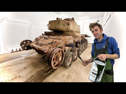 Painting a 48 ton RUST BUCKET 