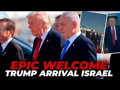 TRUMP receives EPIC WELCOME in ISRAEL | FULL MOMENT