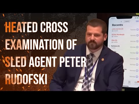 HEATED Cross Examination of Sled Agent Peter Rudofski by Alex Murdaugh Defense Lawyer