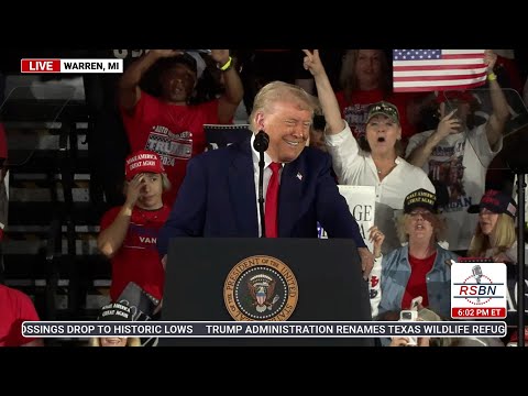 FULL SPEECH: President Trump Holds a Rally Celebrating his First 100 Days in Warren, MI - 4/29/25