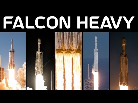 Falcon Heavy Rocket Launch Compilation