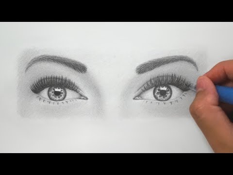 How to Draw Realistic Eyes for BEGINNERS - Super Detailed Instructions!