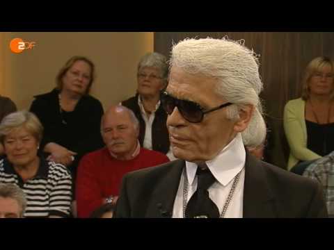 Karl Lagerfeld bei Johannes B. Kerner (1/8)