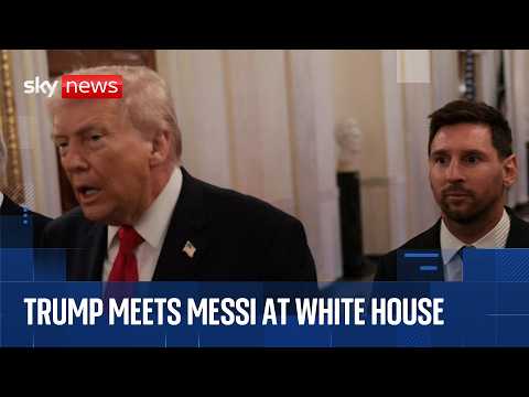 President Trump meets Lionel Messi and Inter Miami players at the White House