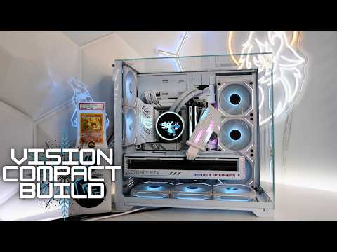 O11 Vision Compact Build Complete Step-by-Step Guide on How To Build a White Gaming PC 9950X + 4090