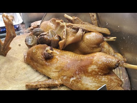 畢業喇！教材級斬滷水鵝，超好刀工，爆汁#滷水鵝，肥美鵝髀，鵝胸起片 #鵝掌翼