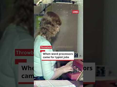 When word processors came for typist jobs