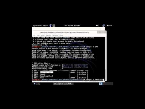 Reset Windows Password On Secure Boot With Kali Linux
