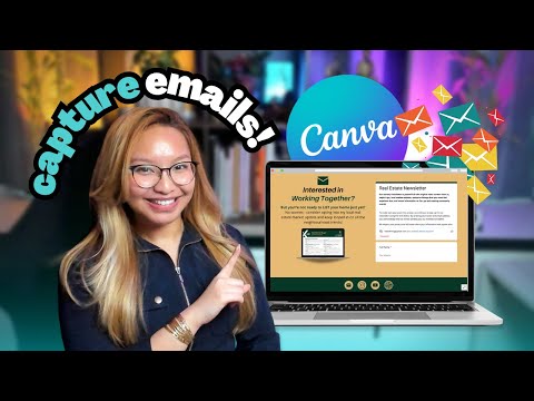 How to Design Email Capture Websites with Canva!