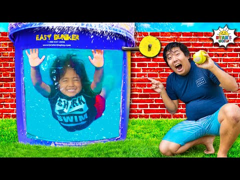 Ryan’s MEGA Dunk Tank Challenge! Who Will Get Dunked?! 💦🤣