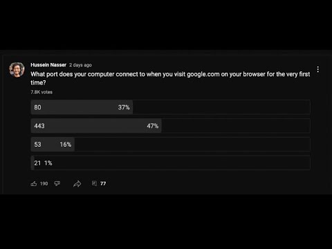 First port your computer hits