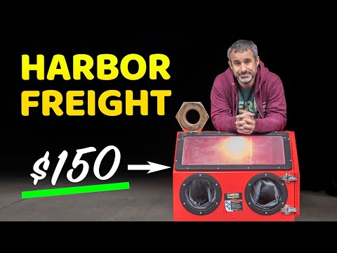I took your advice and bought a Harbor Freight sandblasting cabinet