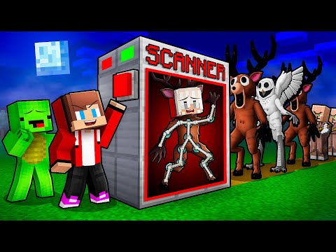 JJ and Mikey Made a SCANNER To Find GIRLS in Minecraft - Maizen (99 Nights In The Forest)