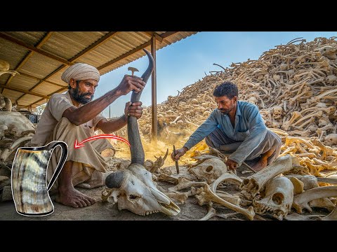 Millions of Animal Horns Recycled Into Stunning Beer Mugs  | Incredible Factory Process