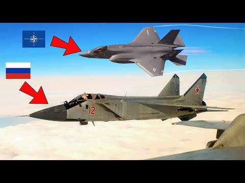 NATO F-35 Pilots Scramble to Intercept Three MiG-31 Foxhound Over Estonia