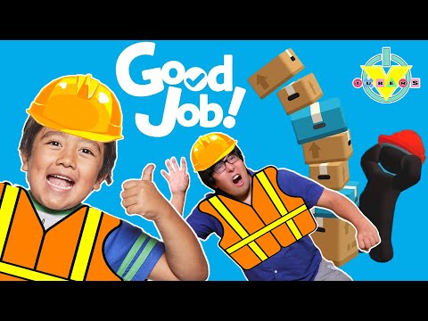Ryan does a GOOD JOB Let’s Play with Ryan’s Daddy! Good Job Switch Game