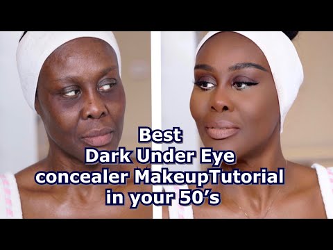 π¨πMAKEUP TIPS IN YOUR 50'S ON HOW TO CONCEAL UNDER EYE CIRCLES & KEEP MAKEUP OFF THE SHIRT COLLAR!