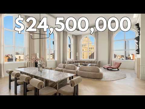 Inside a $24,500,000 TRIPLEX PENTHOUSE - New York City, TRIBECA | 108 Leonard Street