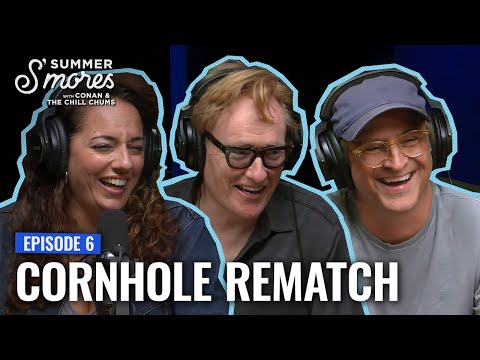 Sona Challenges Conan To A Cornhole Rematch | Conan O'Brien Needs A Friend