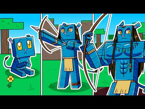 I Survived 100 DAYS as an AVATAR in HARDCORE Minecraft!