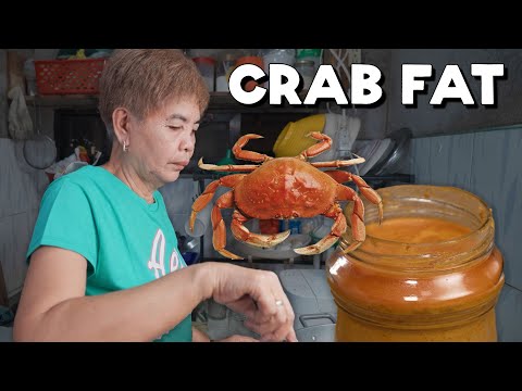 Making Crab Fat Paste (Taba ng Talangka, Aligue) Pampanga Philippines