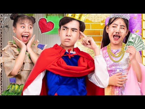 الفتاة الغنية والقبيحة Vs الفتاة الجميلة الفقيرة - أي فتاة سيحبها الأمير؟ | Baby Doll Series Arabic