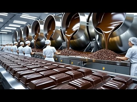 Inside the Chocolate Factory: Raw Cocoa Beans Become Silky Chocolate Bars (Full Process)