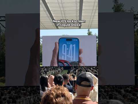 New iOS26 Lock Screen is crazy! #wwdc25