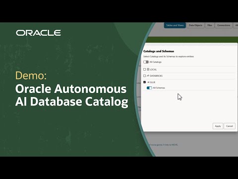 Access Data from Anywhere with Oracle Autonomous AI Database Catalog: Demo