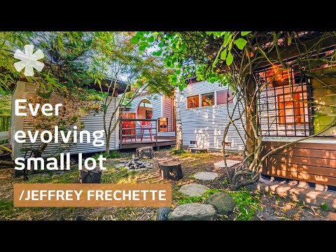 Turned lousy shed into 3 dream homes around zen garden & spa