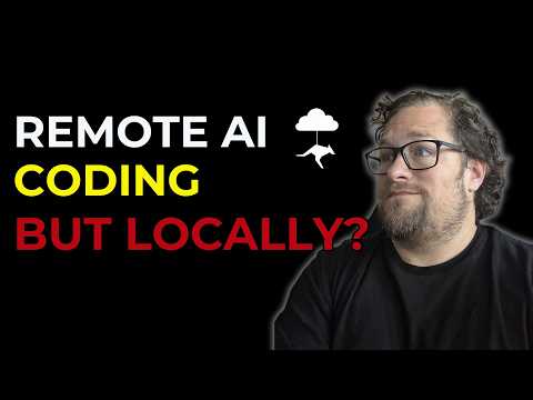 Remote Coding Agents that run locally... super cleaver solution!