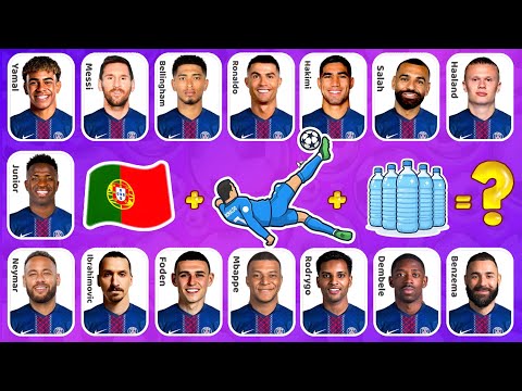 Can You Guess The Player By Song Emoji, Nationality & Drink ⁉️ I Ronaldo, Messi, Mbappe 