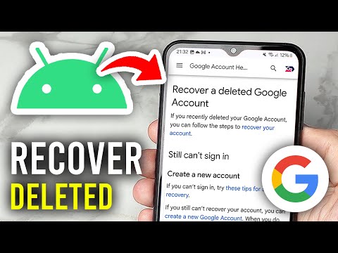 How To Recover Deleted Google Account On Android - Step By Step