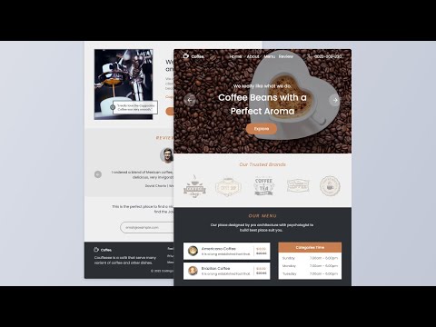 Make a Responsive Website using HTML CSS & JavaScript | Coffee Website