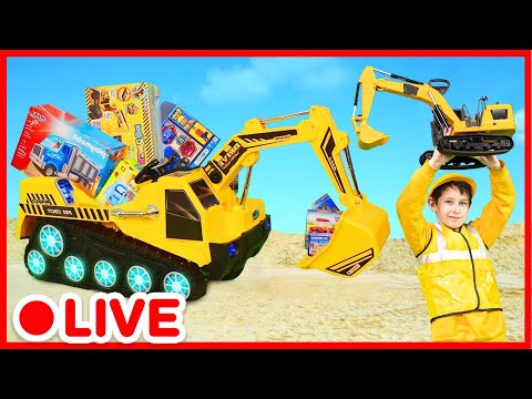 Camiones, Excavadoras y Construcción en la Ciudad 🚜 Juegos con Vehículos para Niños | Kidibli