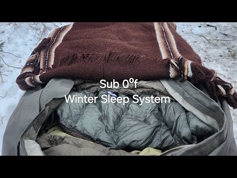 My Winter Sleep System for Sub 0⁰f Temps, in the Rockies!